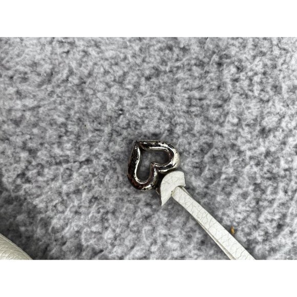 Brighton Purse Womens White Pebbled Leather Rainbow Braided Shoulder Boho Bag - Picture 8 of 14